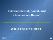 Whitestone REIT