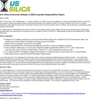 U.S. Silica Holdings, Inc.