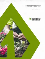 SiteOne Landscape Supply, Inc.