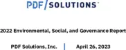 PDF Solutions Inc.